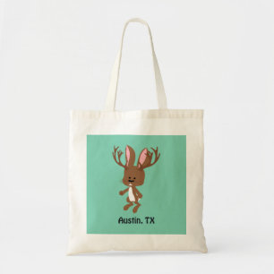 Tote Bag Cute Jackalope - Austin, Texas