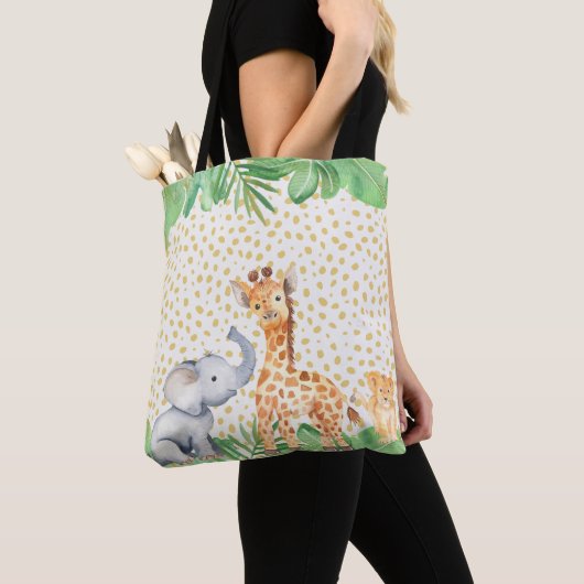 Tote Bag Cute Jungle (De près)
