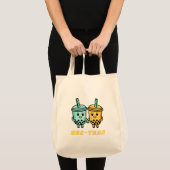Tote Bag Cute Kawaii Boba Bubble Tea (Devant (produit))