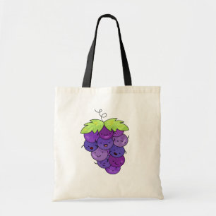 Tote Bag Cute Kawaii Bunch De Raisins