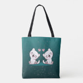 TOTE BAG CUTE KAWAII CAT (Dos)