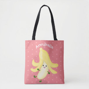 Tote Bag Cute kawaii danser la banane dessin animé