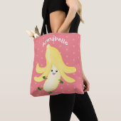 Tote Bag Cute kawaii danser la banane dessin animé (De près)