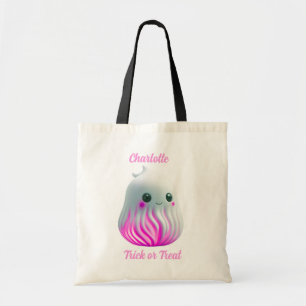 Tote Bag Cute Kawaii Ghost Trick ou Treat