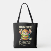Tote Bag Cute Kawaii Hamburger (Dos)