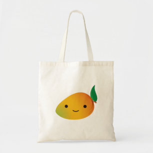 Tote Bag Cute Kawaii Mango souriant