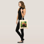 Tote Bag Cute Kawaii style Panda rouge dans une forêt de Ba (Devant (modèle))