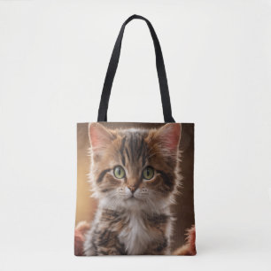 Tote Bag Cute Kitten