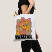 Tote Bag Cute Kitties Design - Cat Art adorable (De près)