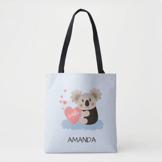 Tote Bag Cute Koala Cuddles ID386 (Devant)
