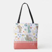 Tote Bag Cute Koala Motif avec petit nom de fille en rose (Dos)