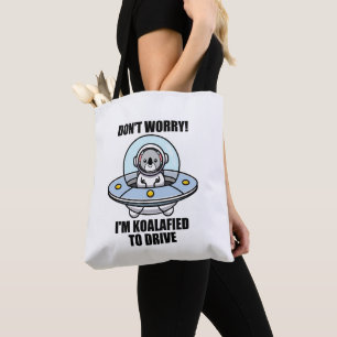 Tote Bag Cute Koala Nouveau conducteur Je suis Koalafied Po