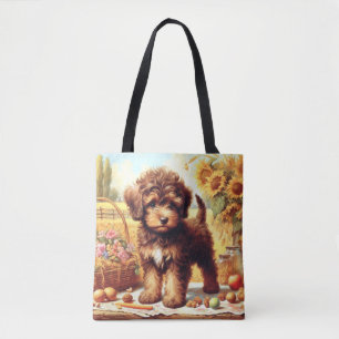 Tote Bag Cute Lagotto Romagnolo Peinture