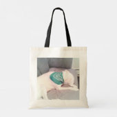 Tote Bag Cute Lazy White Labrador Retriever Mix Chien Maman (Dos)