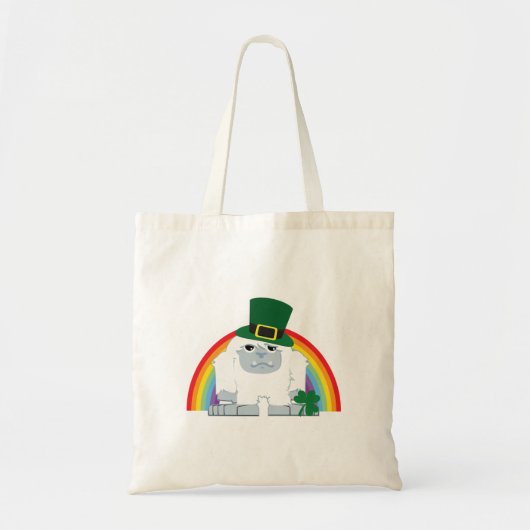 Tote Bag Cute Leprechaun Yeti (Devant)