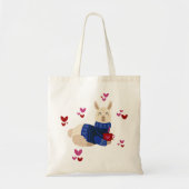Tote Bag Cute Llama Love (Devant)