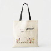 Tote Bag Cute Llama Mmama Floral Funny Maman-To-Be Cadeau (Devant)
