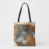 Tote Bag Cute Llama Visage Art Animal de ferme (Devant)
