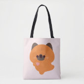 Tote Bag Cute Love German Shepherd Puppy (Devant)
