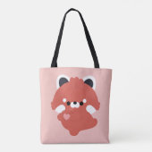 Tote Bag Cute Love Red Panda (Dos)