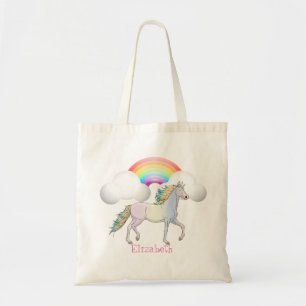 Tote Bag Cute Magique Unicorne, Arc-en-ciel
