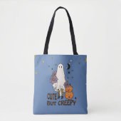 Tote Bag Cute mais Déplaisant mignon fantôme et étoiles Hal (Devant)