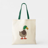 Tote Bag Cute Mallard Duck (Dos)
