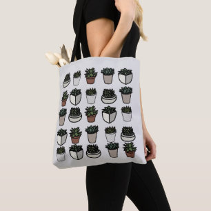 Tote Bag Cute mini motif succulent