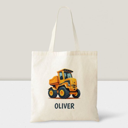 Tote Bag Cute Modern Construction Camion Personnalisé