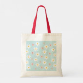 Tote Bag Cute Modern Daisy Fleur de lys Rustique transparen (Dos)