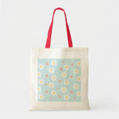 Tote Bag Cute Modern Daisy Fleur de lys Rustique transparen (Devant)