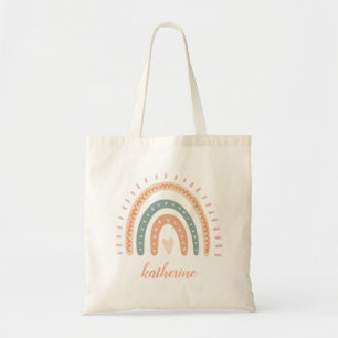 Tote Bag Cute Moderne Pastel Boho Arc-en-ciel