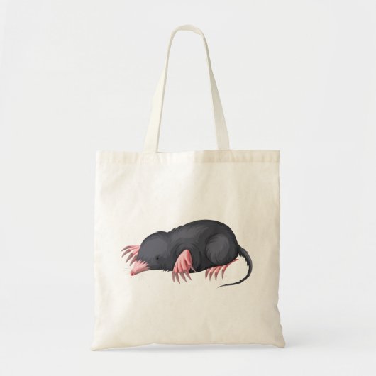 Tote Bag Cute mole character (Devant)
