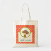Tote Bag Cute Monkey with Pacifier (Devant)