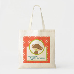 Tote Bag Cute Monkey with Pacifier