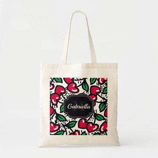 Tote Bag Cute Motif Cherry (Devant)