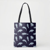 Tote Bag Cute Motif Manatee (Devant)