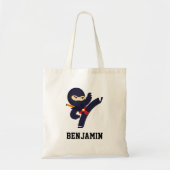 Tote Bag Cute Ninja Guerrier Kids (Devant)