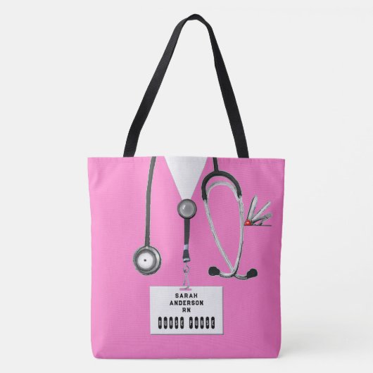 Tote Bag Cute Nurse (Devant)