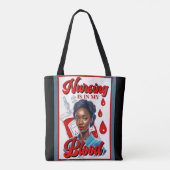 Tote Bag Cute Nurse Pinup_ C'est dans mon sang (Dos)