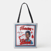 Tote Bag Cute Nurse Pinup_ C'est dans mon sang (Dos)
