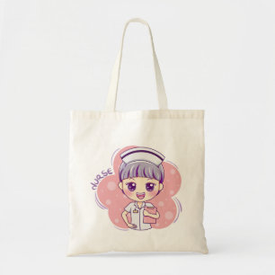 Tote Bag Cute Nurse Travailler