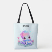 Tote Bag Cute Octopus Sea Creator (Dos)