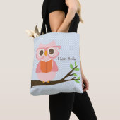 Tote Bag Cute Owl Lecture (De près)
