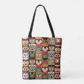 Tote Bag Cute Owl Motif (Dos)