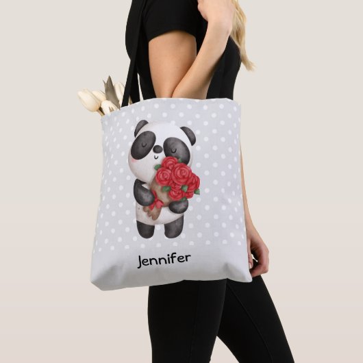Tote Bag Cute Panda (De près)