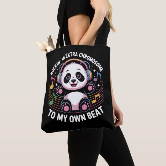 Tote Bag Cute Panda Funny Quotes (De près)