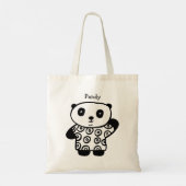 Tote Bag Cute Pandy le Panda Nom personnel (Dos)
