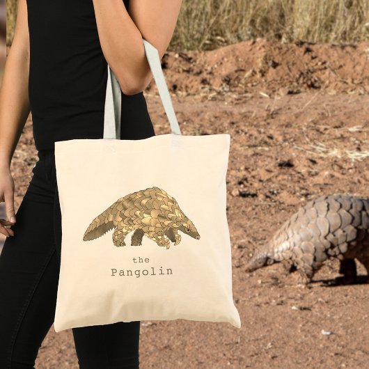 Tote Bag Cute Pangolin Animal Art