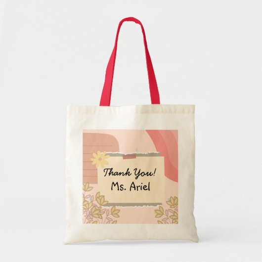 Tote Bag Cute Pastel personnalisé (Devant)
